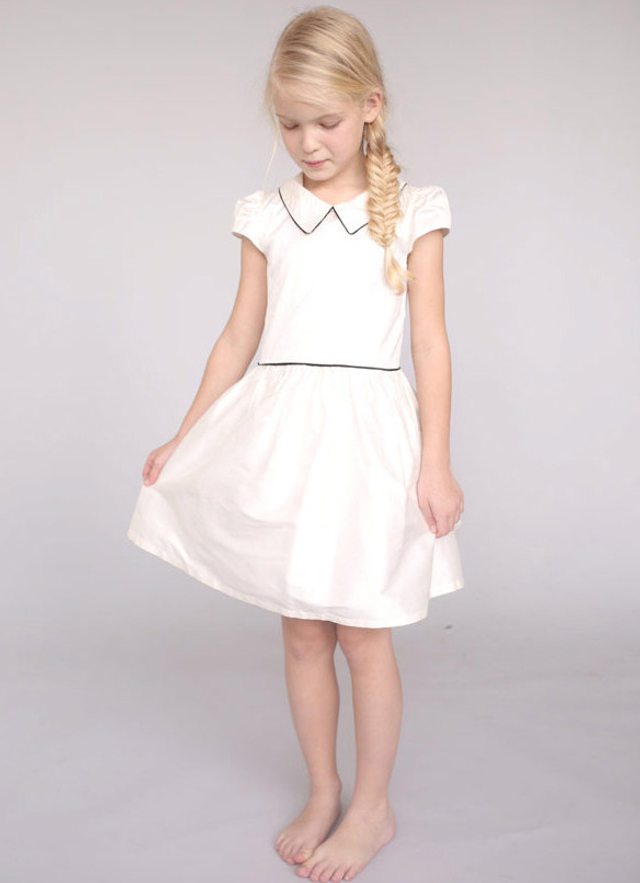 Ball-gown/princess Knee-length Scoop Sleevesless Charmeuse Flower Girl Dresses