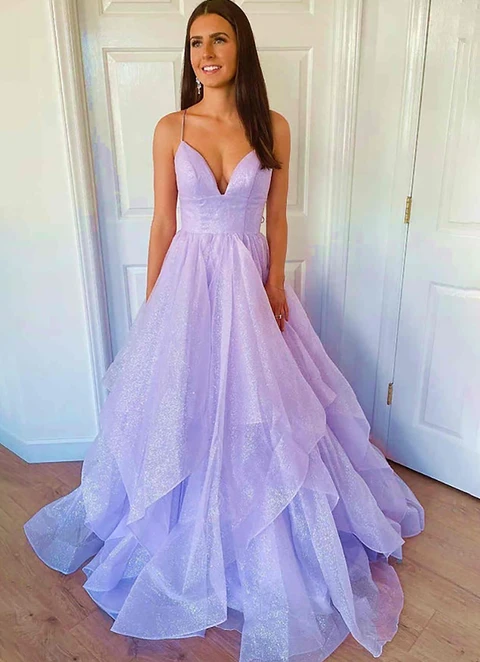 A-line Princess Sweetheart Long/floor-length Tulle Dresses