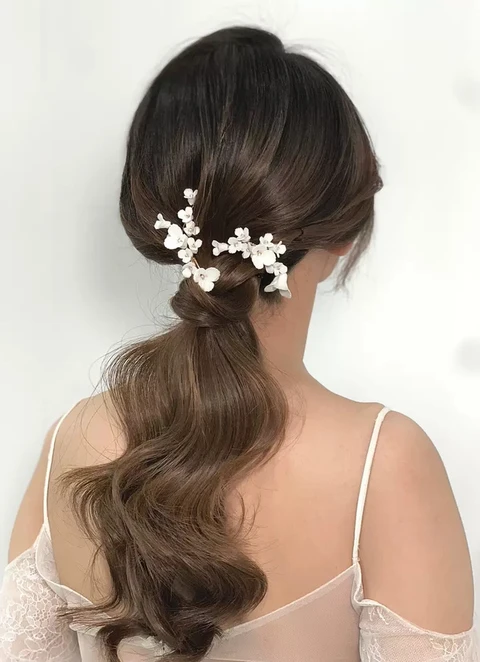 Charming Wedding Flower Pearl Hairpins