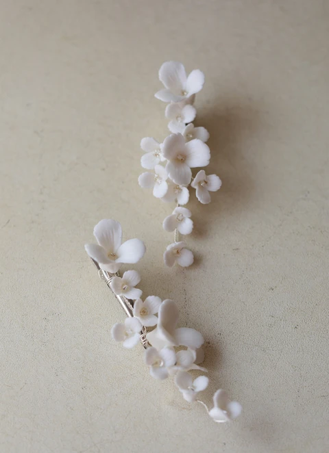 Charming Wedding Flower Pearl Hairpins