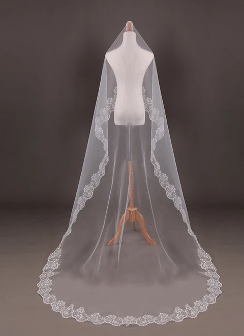 Tulle One-tier Angel Cut/waterfall Bridal Veils