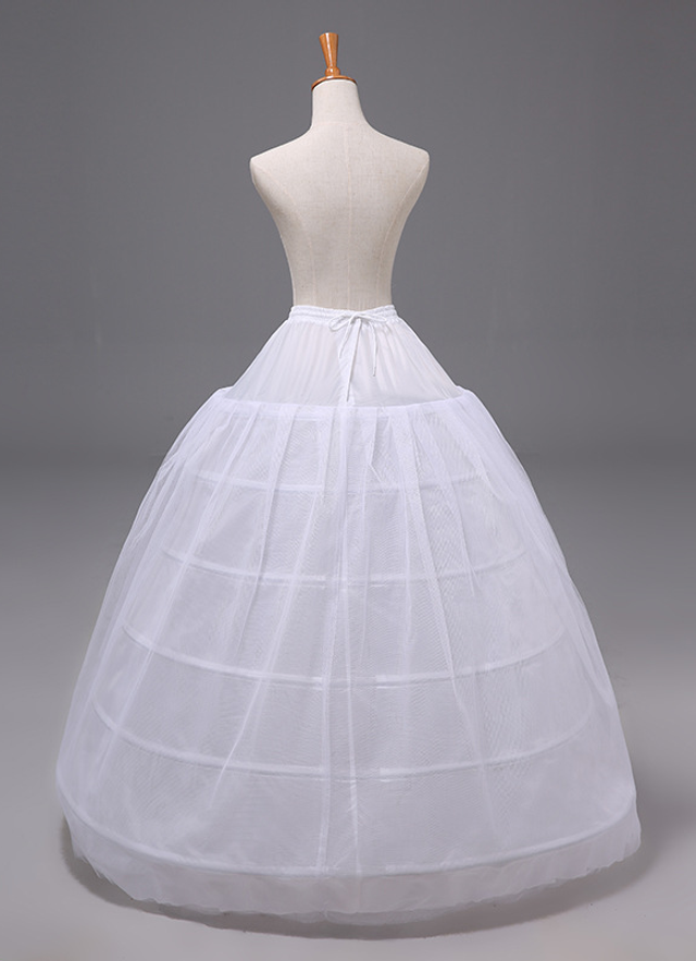 Tulle Netting Floor-length 1 Tier Petticoats