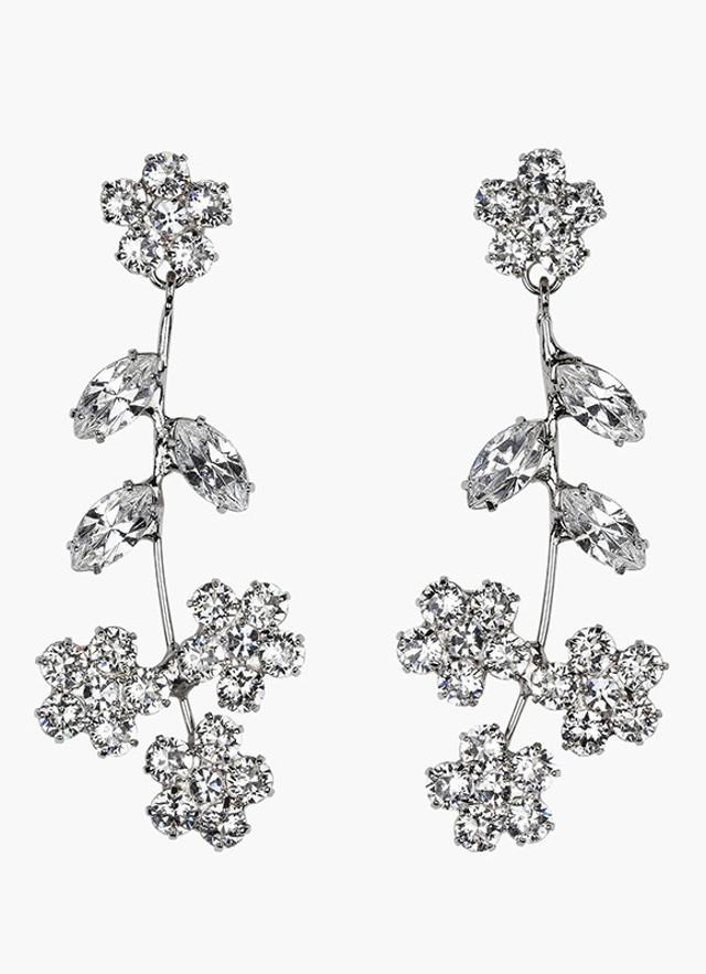 Flower Zircon Earrings